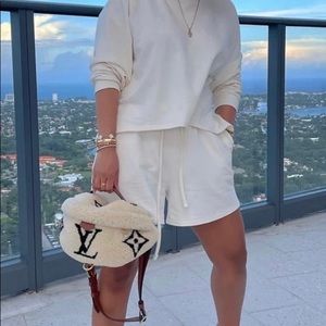 Gray Summer Shorts Sweatsuit